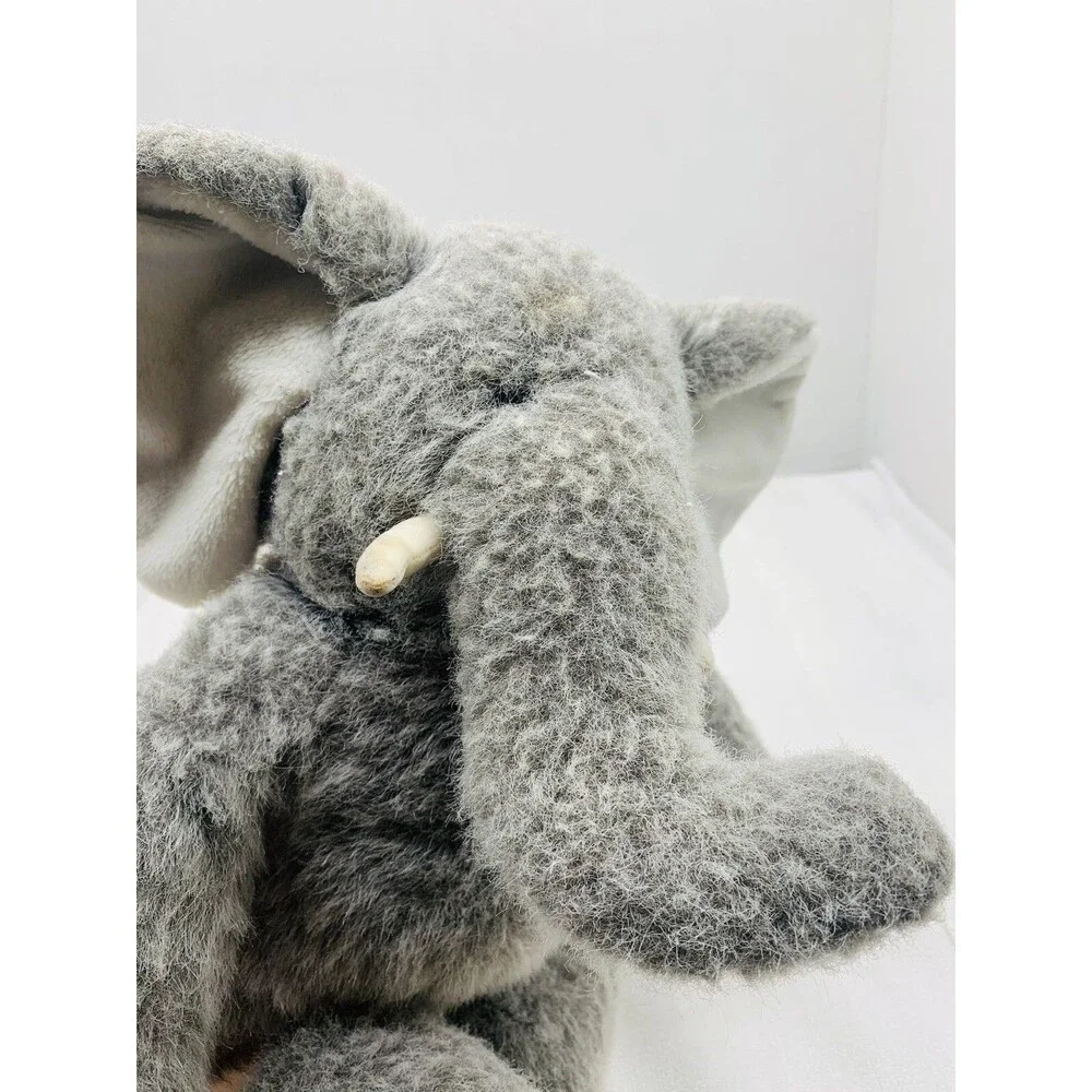 BUILD A BEAR VINTAGE 1997 PLUSH GREY ELEPHANT W/ TUSKS 17